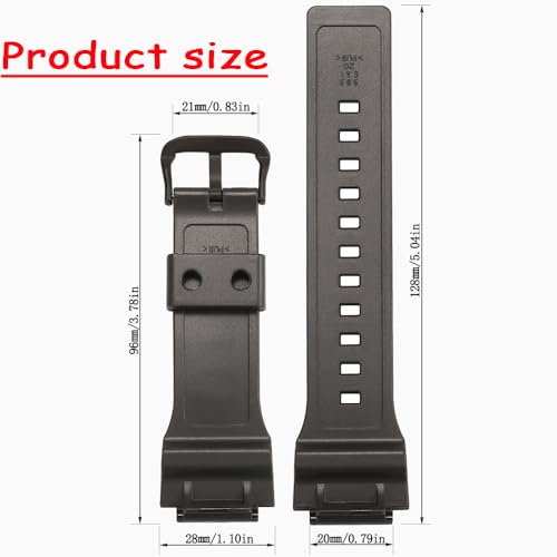 Bracelet montre Casio MCW200H résine pour remplacer bande usée