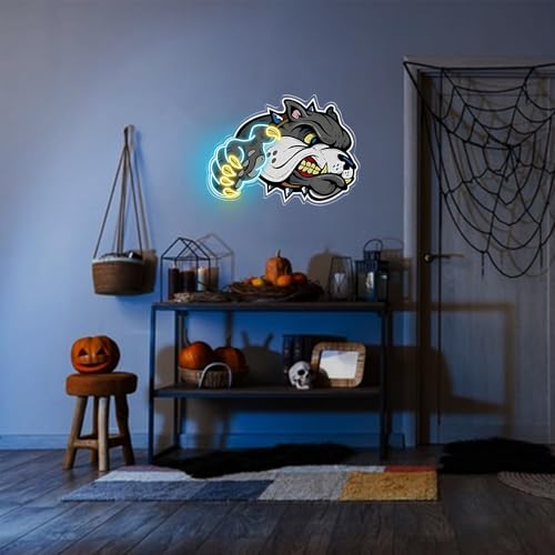 Image of Dog's Paw Cool Stuff for Boys Room,Neon Lights for Bedroom,Bar Decorations for Home,Neon Signs for Wall Decor,Led Signs for Bedroom Wall,Sports Room Decor