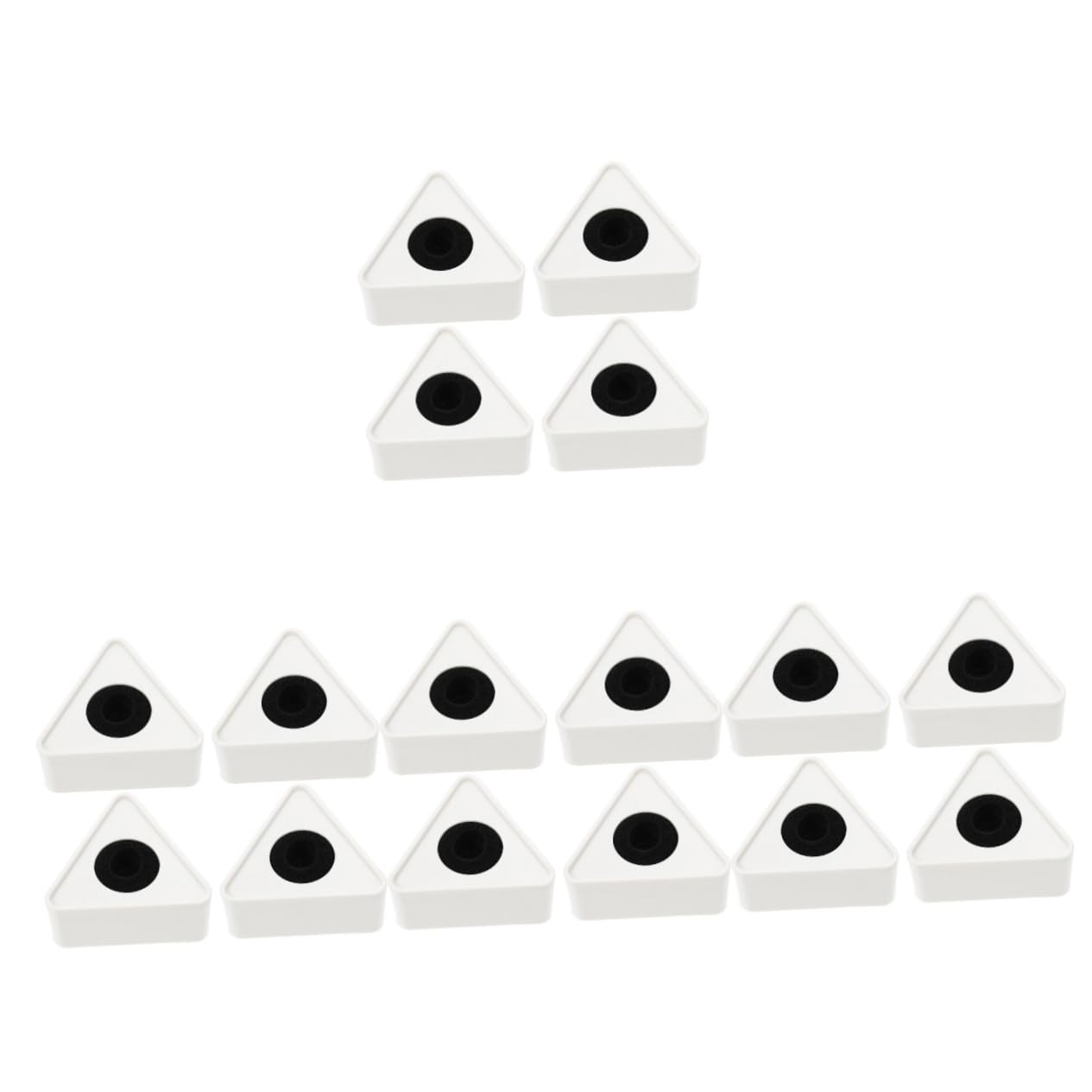 VICASKY 16stücke Mikrofon- Mit Dreieckigem Logo Für Interviews Leicht Tragbar Sicherer Identifikation Für Professionelle Mikrofone Weißes Design