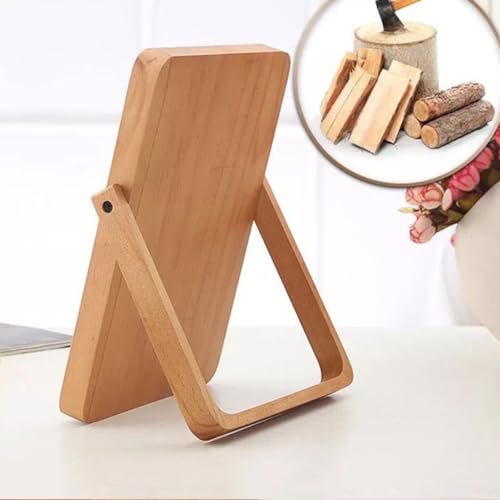 Espejo de maquillaje de madera plegable WOONEKY miniatura 6