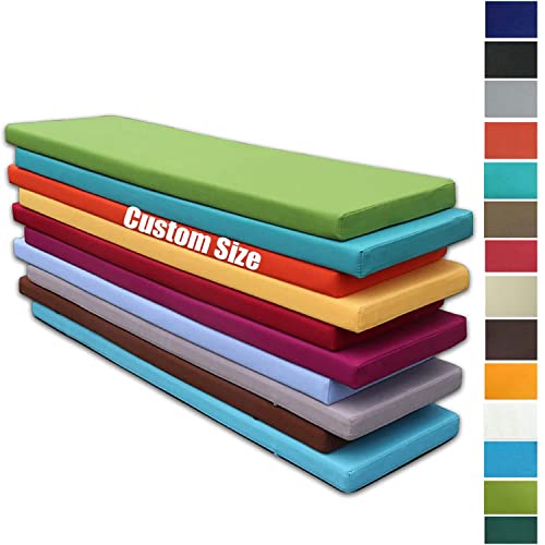 Cuscino per panca di dimensioni personalizzate