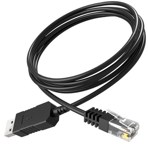 Radar Detector Cable, USB to RJ11 Plug Cord Compatible with Escor...