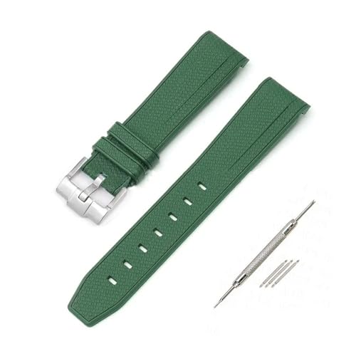 [X] VRXgbv For Swatch X Ή For Omega Ή For Moonswatch Ή XeXX`[obN 20mm 22mm Y fB[X \tg h pvoh(Dark green)