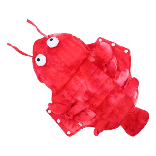 Disfraz de Cangrejo para Perro Talla S Color Rojo