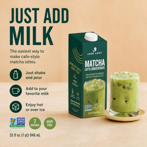 Image of Jade Leaf Matcha Latte Concentrate, 6x 32oz Cartons