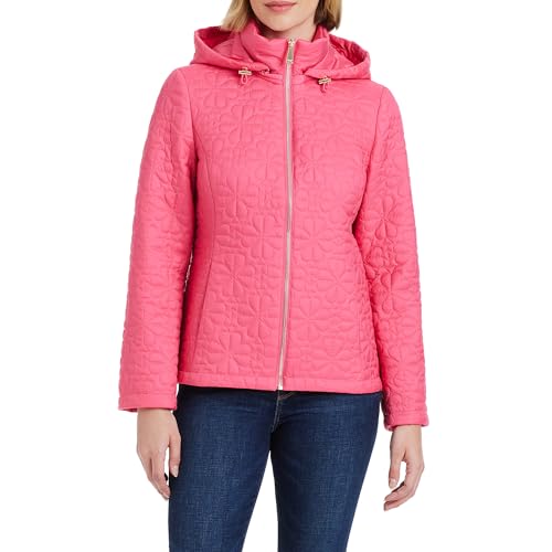Kate Spade New York Women’s Watermelon Pink Quilted Jacket: Your Go-To Style Buddy for Any Season!