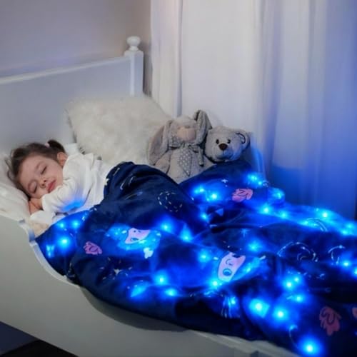 Couverture sensorielle LED enfants - aide autisme | minuteur 15 min