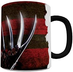 Morphing Mugs Nightmare On Elm Street (Glove And Shirt) Ceramic Mug, Black