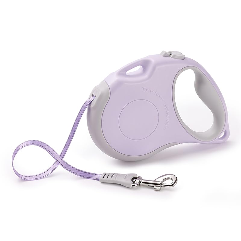 WINHYEPET Truelove Tangle Free Retractable Dog Leash 16 Ft Strong Nylon Tape One-Handed Brake Pause Lock Dog Cat Owners Reliable TLL5001