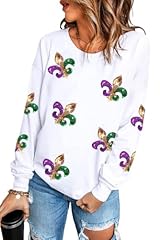 A Mardi Gras Sequin White