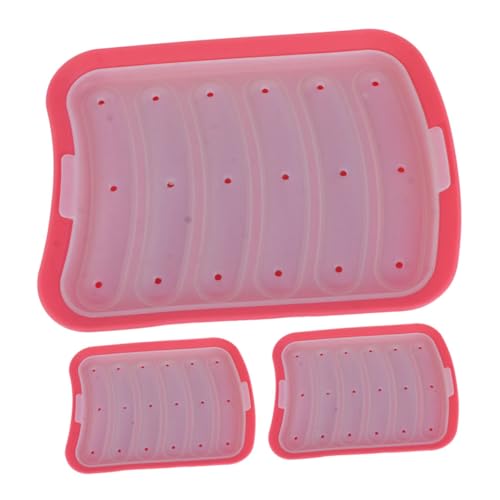 TOPBATHY 3piezas Moldes De Silicona Para Hornear Pasteles Antiadherentes Para Aptos Para Alimentos Para Cocinar Salchichas Budines y Comida Para Bebés Fácil De Usar La Cocina
