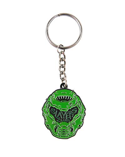 Official Doom Slayer Keyring/Keychain Green