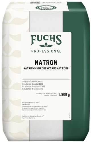 Fuchs Professional - Natron 1,8 kg | Küchenallrounder, einsetzbar als Backtriebmittel, Spülmittel, zum Neutralisieren von Gerüchen und Reinigen von Abflüssen | recyclebarer Beutel