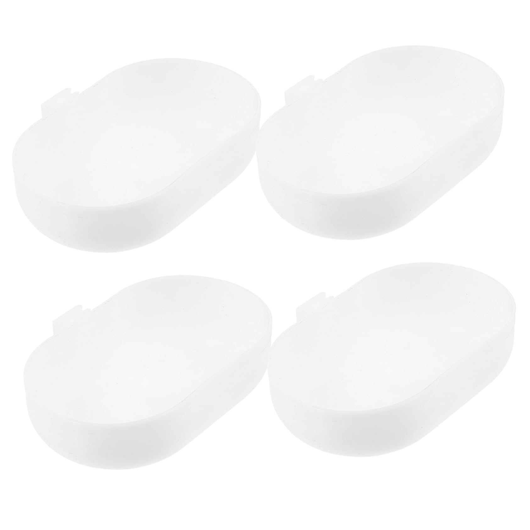 POPETPOP 5 Set Bagno per Uccelli Accessori Pappagalli Accessori per Pappagalli Pratica Vasca da Bagno A Pappagallo Vasca da Bagno A Gabbia per Pappagalli Plastica Bianca 5 Pezzi * 5