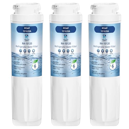 MSWF Water Filter Replacement for GE GNE27JSMSS GNE27JMMES GNE27ESMSS GNE27JGMBB GNE27JGMWW GWE19JSLSS GFE26JYMFS GFE26JGMBB GSS23GSHSS GSS25GSHSS GZS22IMNES GSE25GSHECSS GSH25JFXJWW GSL25IGXNLS