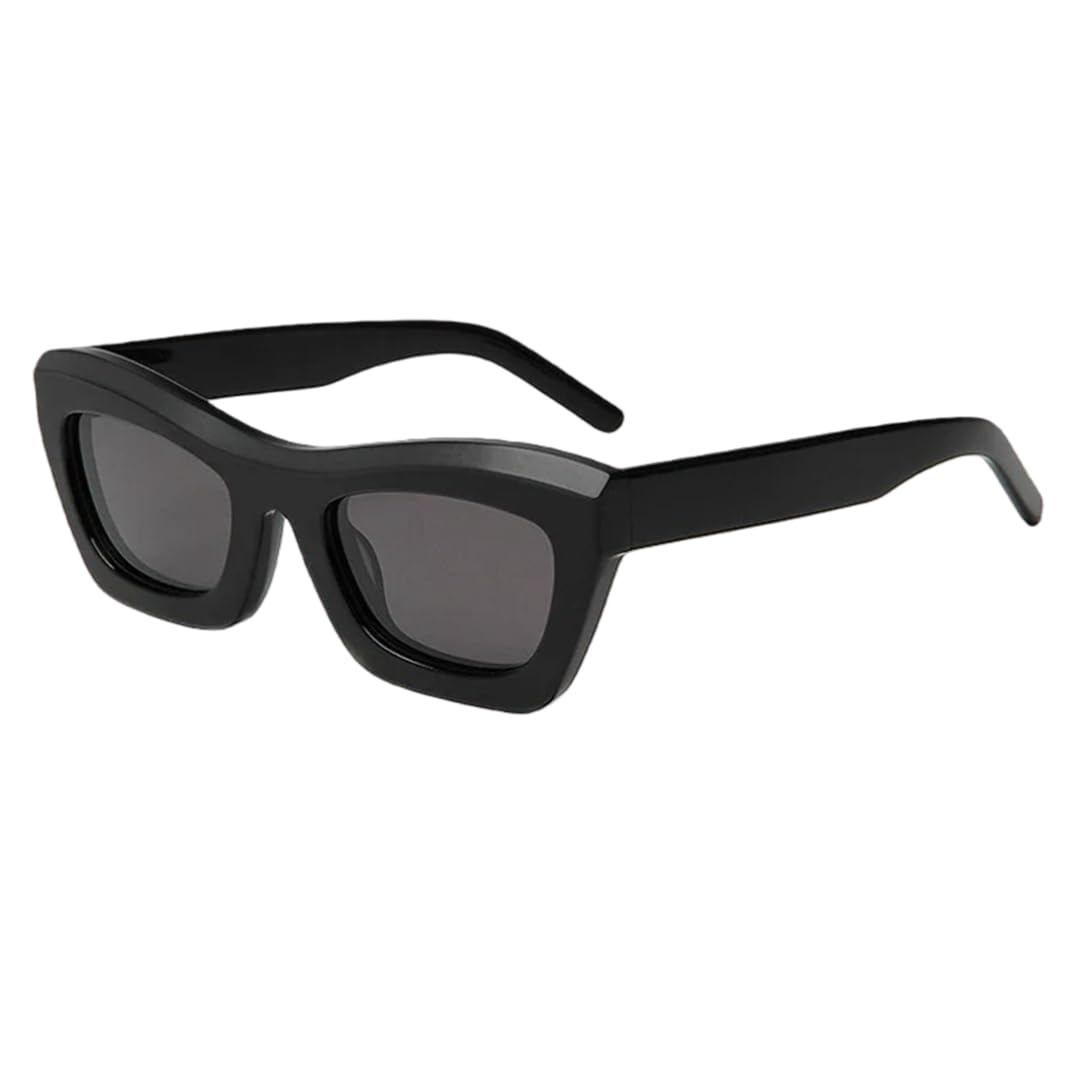 Occhiali da sole polarizzati spessi da uomo in acetato a occhi di gatto da donna, alla moda UV400