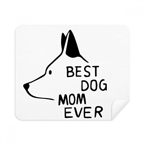 Chiffon de nettoyage écran et lunettes en suède DIYthinker Chien Maman 2Pcs
