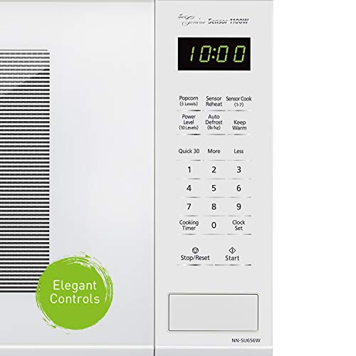 Panasonic Nn-Su656W Countertop Microwave Oven With Genius Sensor, Quick 30Sec, Popcorn Button, Child Safety Lock And 1100 Watts Of Cooking Power-Nn-Su, 1.3 Cu. Ft, White #TOP2