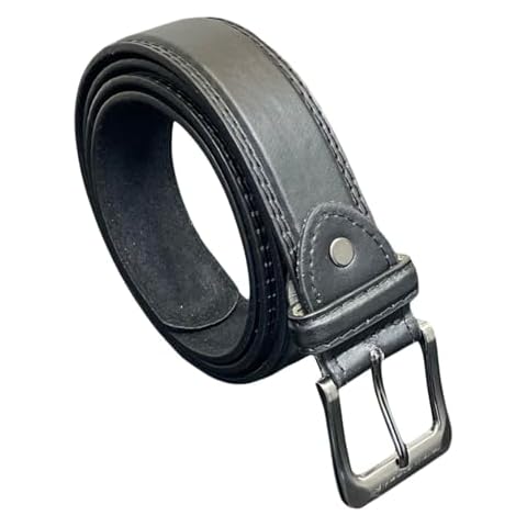 Men's Leather Belts in Black or Brown Cover