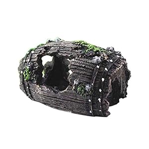 U/K Aquarium Aquarium hars ornament Cave Hideout inrichting onderwater landschap decor zwart M praktisch en populair
