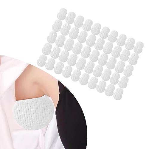 menolana 50 peças Almofadas de suor nas axilas brancas Descartáveis Almofadas de suor nas axilas de