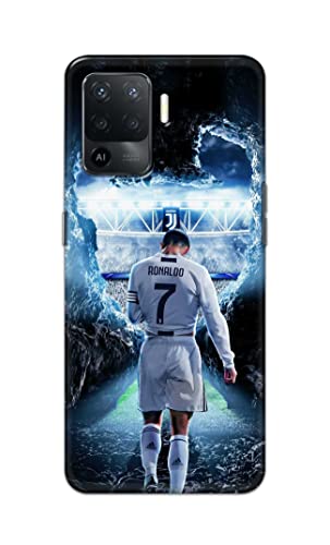 Image of Printed Hard Back Cover Case for Oppo F19 Pro Back Cover (Footbal Legend) -1302