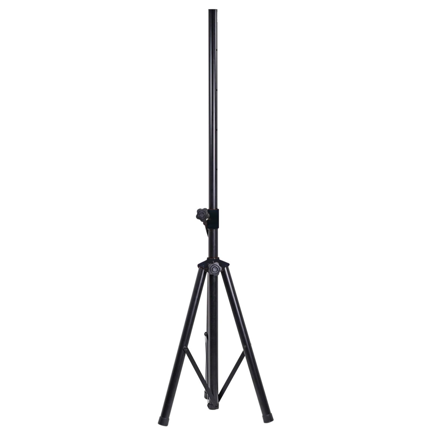 QTX | Heavy Duty Speaker Stand | Adjustable Tripod PA Stand for DJ, Studio, Monitor, Portable & Powered Speakers | 35mm Top Hat Pole | Max Load 60kg | Height 0.95–1.7m