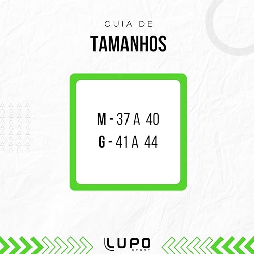 Lupo Kit 6 Pares de Meia Lupo Cano Médio Forro Atoalhado Punho Canelado Algodão Sport Original, 6 Pr