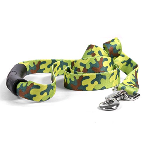 Image of Yellow Dog Design Neon Camo EZ-Grip Dog Leash with Comfort Handle, Large-1 inch Wide and 5' (60 inch) Long