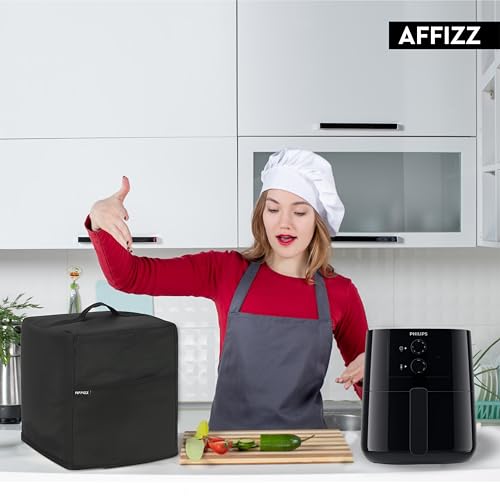 Image of Dustproof Air Fryer Cover for Philips 4.1L HD9200 /90 - Polyester Kitchen Oven and Home Appliances with Handle & Pocket | for Women, Men & Everyday Use