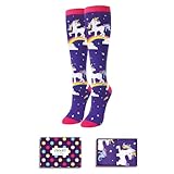 Zmart Unicorn Gifts for Women - Funny Socks for Adults, Crazy Knee High Unicorn Gifts for Teen Girls