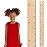 HEADWATERS STUDIO Wooden Growth Chart for Wall - Wooden Height Chart for Kids, Child Height Wall Chart, Height Measurement for Wall, Kids Sizing Chart, Height Ruler for Wall - Natural (63x5.75)