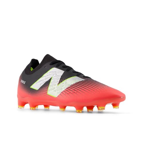 New Balance Unisex Tekela Magia Low Laced FG V4+ Soccer Shoe, Black/Energy Red/Hi-Lite, 12 US Men4
