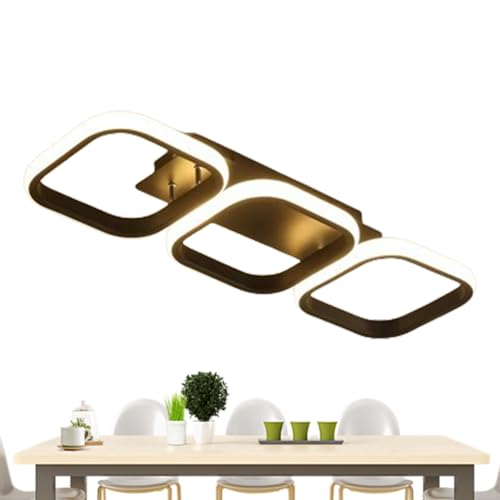 Lámpara de techo LED plana y delgada con diseño geométrico para iluminación de cocina