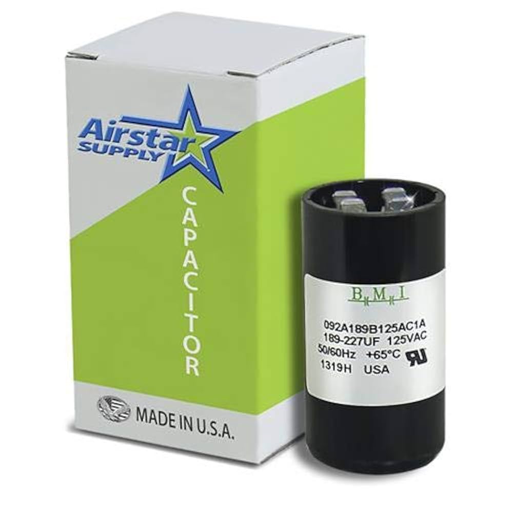 189-227 uF x 110/125 VAC - BMI Start Capacitor