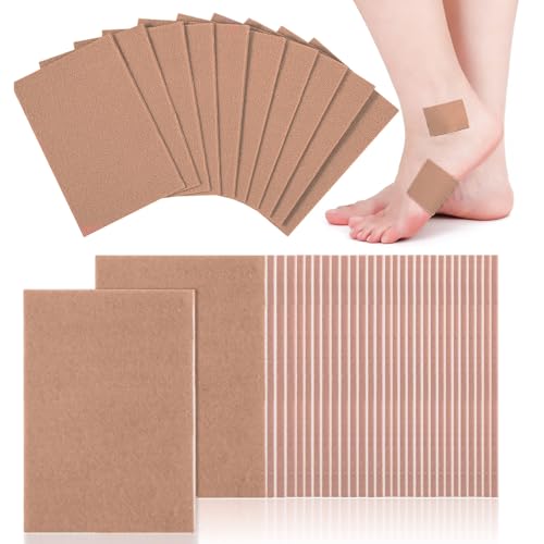 Image of Moleskin for Blisters 50 Sheets, Mole Skin for Feet & Shoes, Adhesive Moleskin Padding, Blister Prevention, Mole Skin Tape for Boots Hiking Reduce Friction Pain Khaki