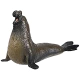 Toddmomy 1pc Simulation Elephant Seal Model Home Decoration (Light Brown)