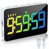 タイマー キッチン LED大画面 カウントアップ/ダウン デジタルタイマー