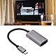 Videoaufnahmekarte USB C zu HDMI Aufnahmekarte 1080p 60fps USB C zu USB Adapterkonverter 4K Eingang Full HD Game Capture für Switch Xbox und So Weiter, Grau