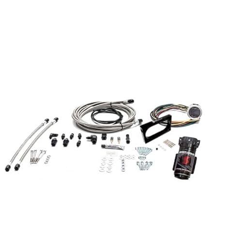 Nitrous Express Stage 2 Boost Cooler Fit 2005-2010 Ford Mustang Gt 4.6L Forced Induction Water-Methanol Injection Kit (Stainless Steel Braided Line, 4An Fittings) SNO-2130-BRD-T