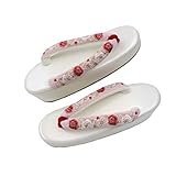 [きもの大岡] 可愛い草履、Lサイズ、刺繍の鼻緒を挿げた本草履。ピンク。Ｌサイズ。振袖姿にピッタリの草履です。