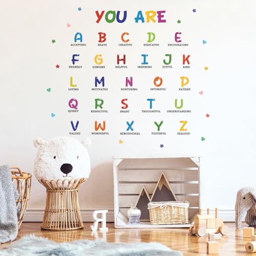 Vinilo decorativo educativo adhesivo para pared ABC miniatura 6