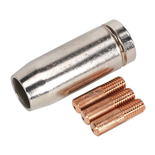 Sealey MIG954 Conical Nozzle x 1 Contact Tip 0.8mm x 3 TB14
