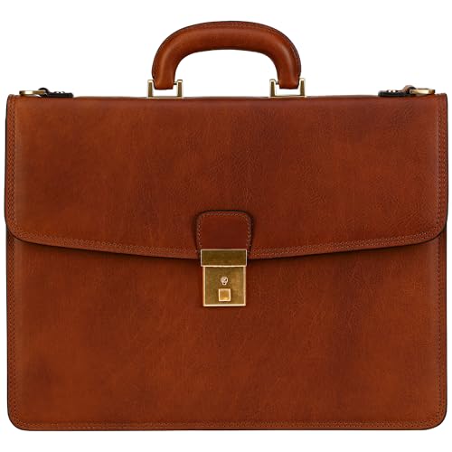 Time Resistance Leder Aktentasche - Leder Tasche...