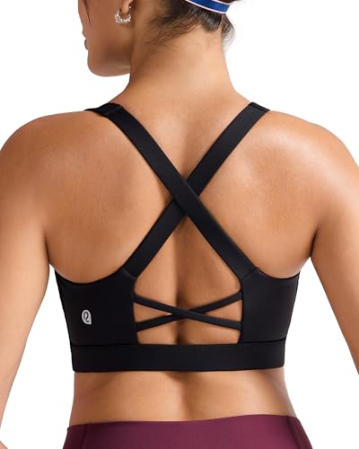 Image of RUNNING GIRL Sports Bra for Women, Molded Cup High Impact Sports Bras for Women with Sewn in Pads