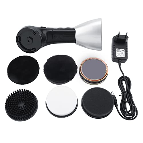 Cepillo Eléctrico con 5 Cepillos para Zapatos Pulidor de Zapatos Cepillo de Limpieza Kit Mini Pulidora Eléctrica Portátil para Zapatos Bolsos Sofá Cuidado de Cuero