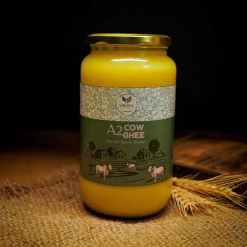 Image of Vaideek A2 Cow Ghee Cultured Desi Cow Ghee (1000 ml)| Bilona Cow Ghee Two Way Churned | Made in Earthen Pots | Lab Certified
