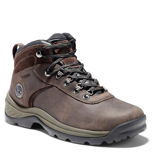 Timberland Men's Flume Mid Waterproof Hiking Boot, Dark Brown-NEW 2024, 11