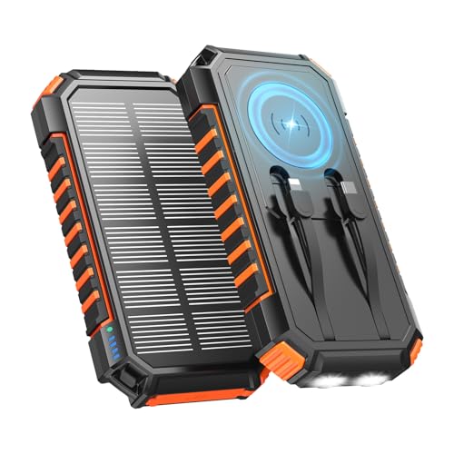 A ADDTOP Batterie Solaire 27000mAh – Chargeur Solaire PD/QC 3.0...