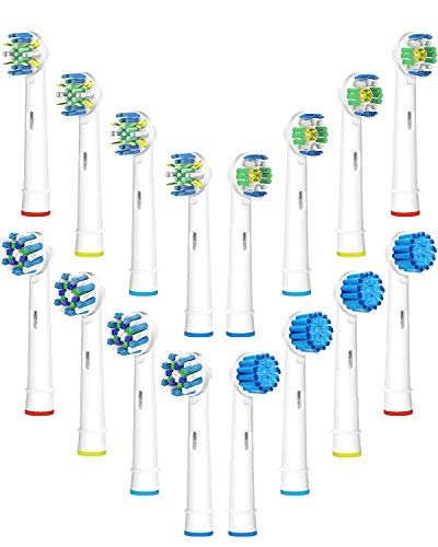 Replacement Brush Heads Compatible with Braun Oral B Electric Toothbrush 16 Count